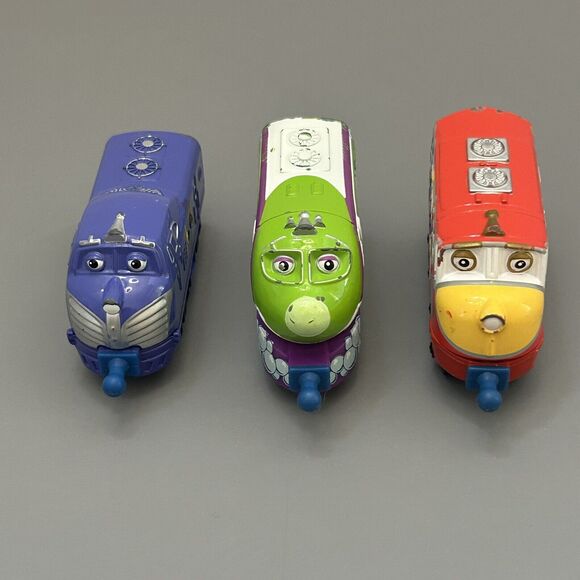 Chuggington Diecast Train Engine Learning Curve 2010 Lot of 3 - Picture 2 of 9